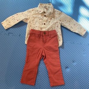 Old Navy 18-24 Months Button Down Shirt, and Pants
